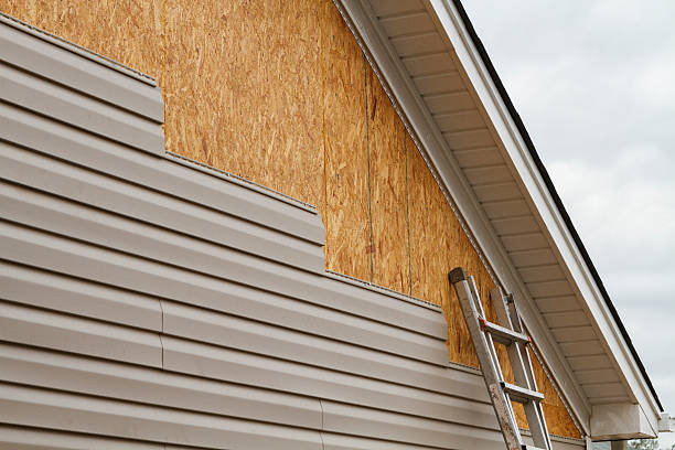 Professional Storm Damage Siding Repair technician working in West Liberty, KY